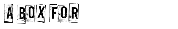 A Box For font preview